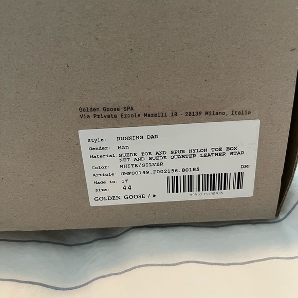 Men’s Golden goose Dad star in white and gray suede and white leather - Picture 3 of 7